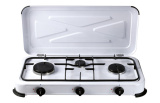 COCINA A GAS 3 FUEGOS PORTATIL CON TAPA 580X330X90 MM 1,4/1,2/0,85 KW COCINA A GAS 3 FUEGOS PORTATIL CON TAPA 580X330X90 MM 1,4/1,2/0,85 KW