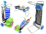 CARRO PORTA SILLAS PLAYA 52 X 37 X 105 CM CARRO PORTA SILLAS PLAYA 52 X 37 X 105 CM