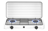 COCINA CAMPING GAS CON TAPA 2 FUEGOS COCINA CAMPING GAS CON TAPA 2 FUEGOS