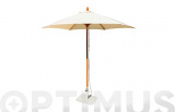 PARASOL MADERA CRUDO 250 CM TUBO 38 MM PARASOL MADERA CRUDO 250 CM TUBO 38 MM