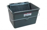CUBETA ASA METALICA 15L CON REJILLA GRIS CUBETA ASA METALICA 15L CON REJILLA GRIS